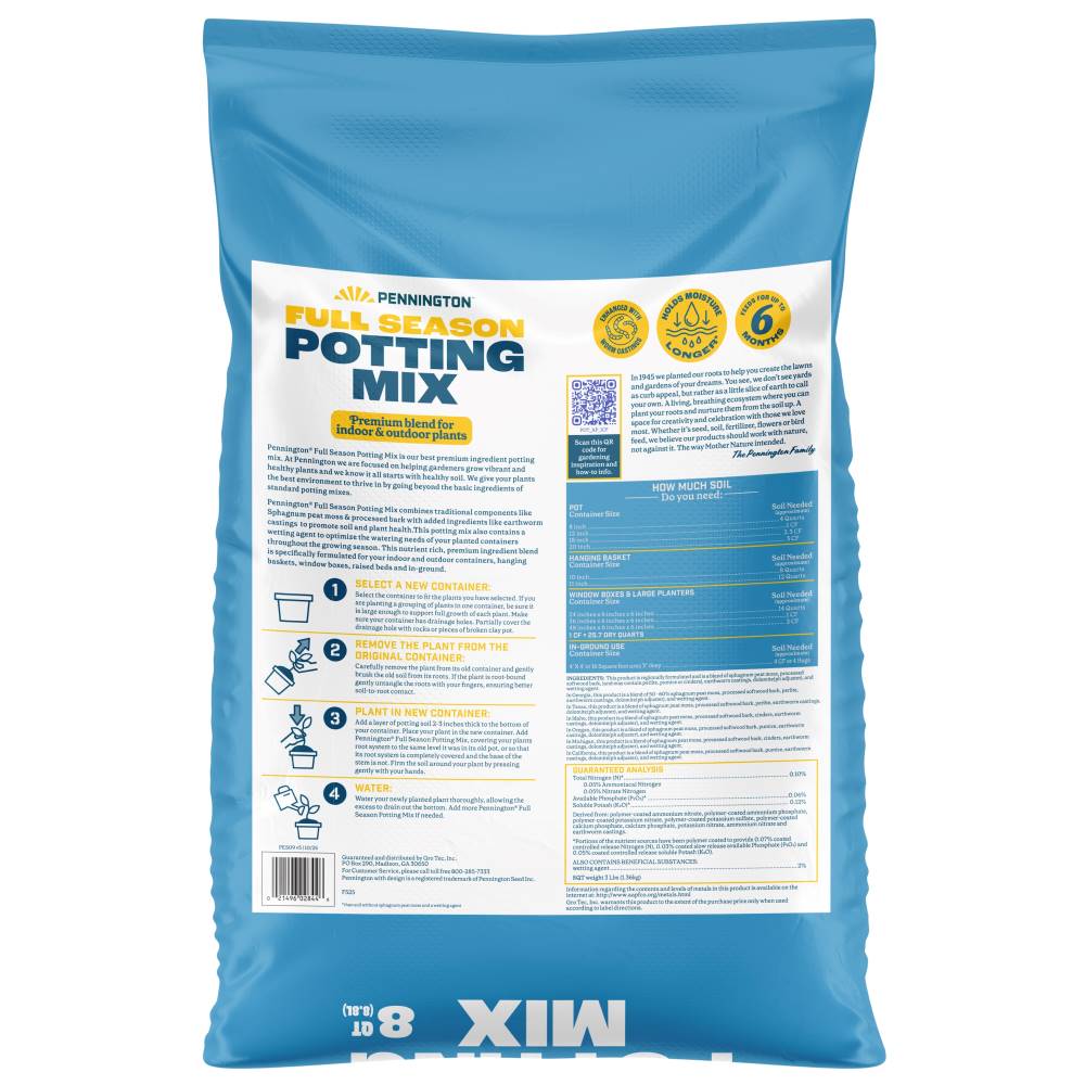 pennington full season potting mix