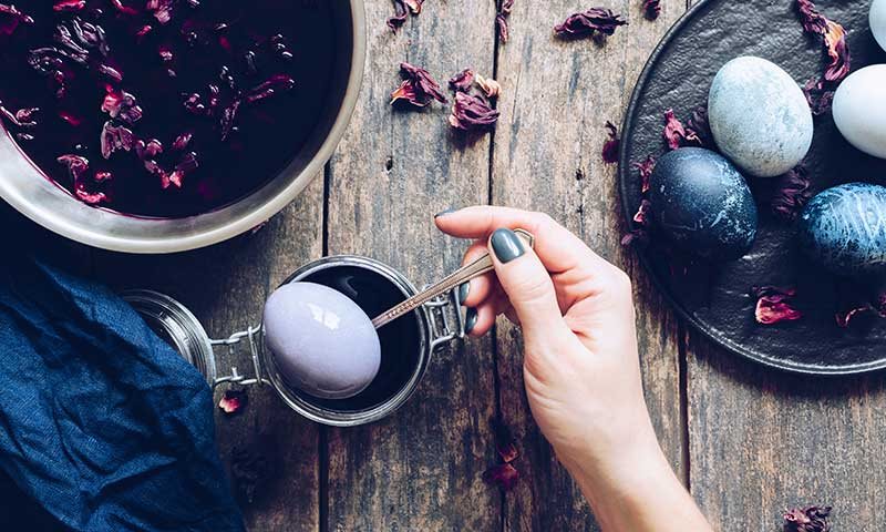 fabric dyeing with perennial flower petals