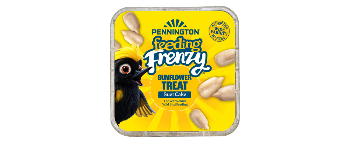Pennington Feeding Frenzy Sunflower Treat Suet Cake 11 oz